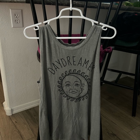 Homegirl Society Tops - Homegirl Society Gray Daydreamer Tank Top